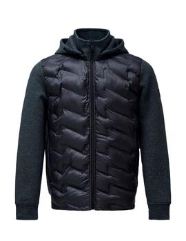 Chaqueta Salsa acolchada combinada marino
