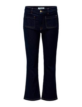 Pantalón vaquero Salsa Faith cropped azul