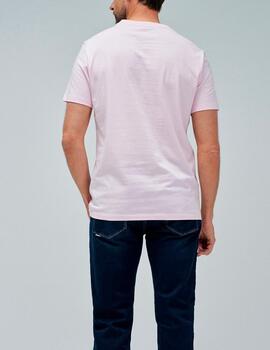 Camiseta Salsa logo rosa