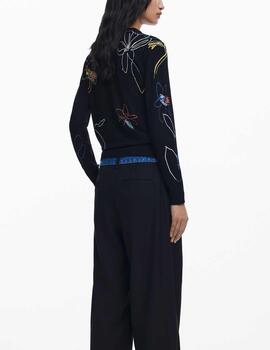 Jersey Desigual estampado negro