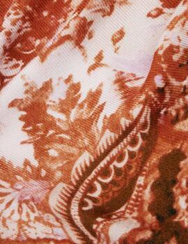 Pañuelo Desigual paisley naranja
