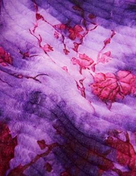Pañuelo Desigual flores morado