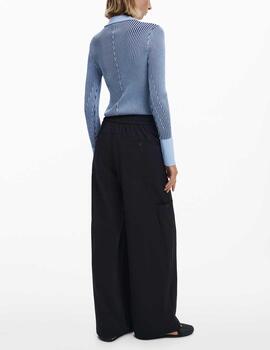 Pantalón Desigual tailor balloon negro