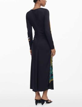 Vestido Desigual estampado negro