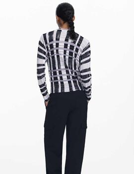 Jersey Desigual rayas negro