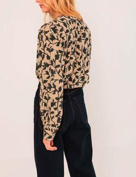 Blusa Indi&Cold estampada beige