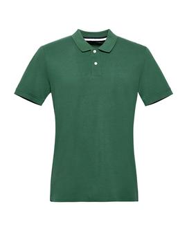 Polo Esprit piqué manga corta verde