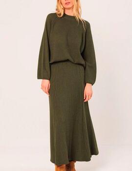 Falda Indi&Cold canalé khaki