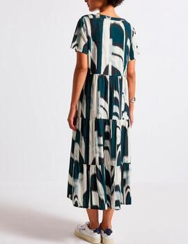 Vestido Street One estampado azul