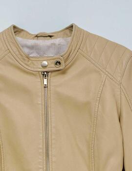 Chaqueta Salsa piel beige