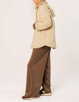 Abrigo Indi&Cold acolchado crema