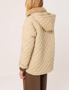 Abrigo Indi&Cold acolchado crema