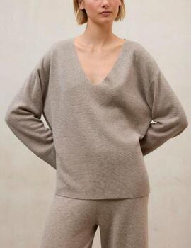 Jersey Ecoalf oversize beige