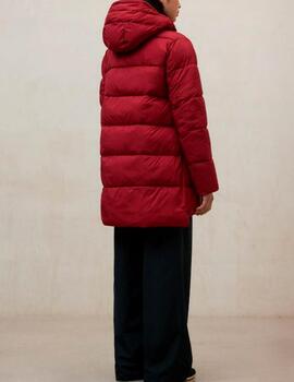 Abrigo Ecoalf acolchado rojo