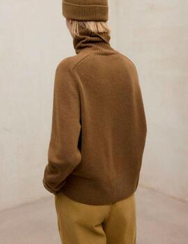 Jersey Ecoalf cuello vuelto mostaza