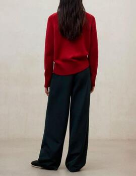 Jersey Ecoalf cuello vuelto rojo