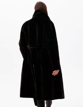 Abrigo Lola Casademunt largo reversible negro