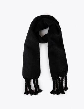Bufanda Lola Casademunt flecos negro