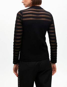 Jersey Lola Casademunt transparencias negro