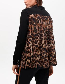 Jersey Lola Casademunt plisado animal print