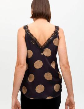 Top Lola Casademunt lencero topos