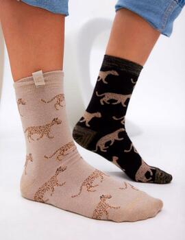 Pack calcetines Lola Casademunt leopardos