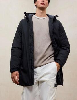 Abrigo Ecoalf acolchado negro