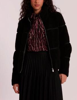 Chaqueta Mimi Mua efecto pelo negro