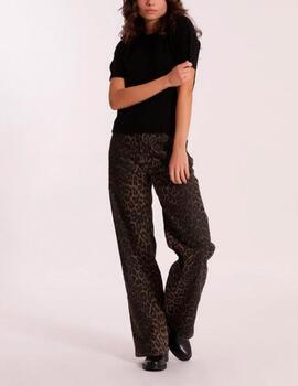 Pantalón vaquero Mimi Mua leopardo