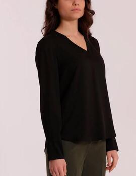 Blusa Mimi Mua lúrex negro