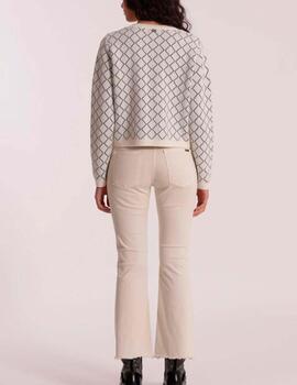 Pantalón Mimi Mua cropped flare beige