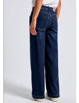 Pantalón vaquero Street One ancho azul
