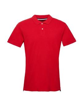 Polo Esprit piqué manga corta rojo