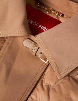 Parka Lion of Porches acolchada beige