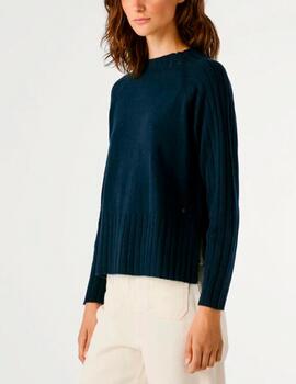 Jersey Pepe Jeans cuello perkins marino