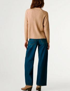 Jersey Pepe Jeans cuello perkins beige