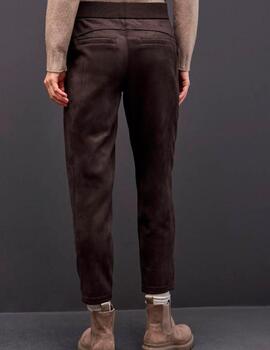 Pantalón Street One terciopelo marrón