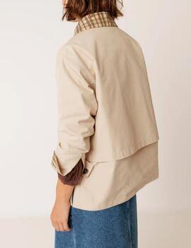 Gabardina Indi&Cold corta beige