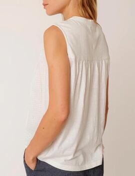 Camiseta Indi&Cold combinada crudo