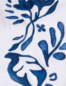 Camiseta Lion of Porches flores blanco