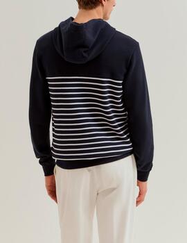 Sudadera Lion of Porches rayas marino