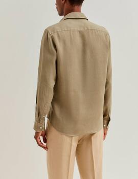 Camisa Lion of Porches lino kakhi