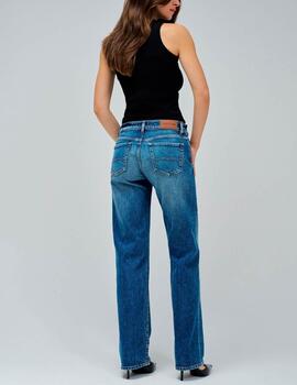 Pantalón vaquero Salsa straight oscuro