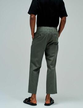 Pantalón Salsa jogger lino verde