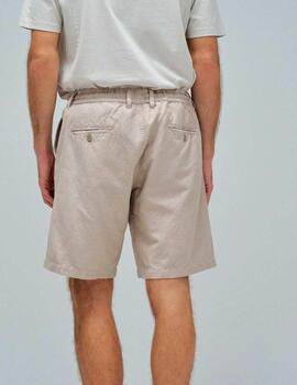 Pantalón corto Salsa lino beige