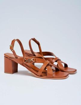 Sandalias Salsa tacón camel