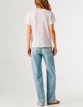 Camiseta Pepe Jeans lino blanco