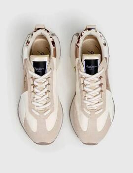 Zapatillas Pepe Jeans combinadas beige
