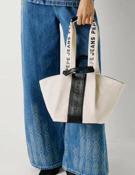 Bolso Pepe Jeans shopper beige