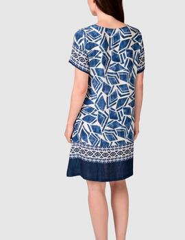 Vestido Massana estampado azul